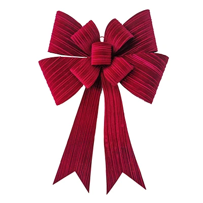 Red Ribbon Bow Wall Decor, 16X25