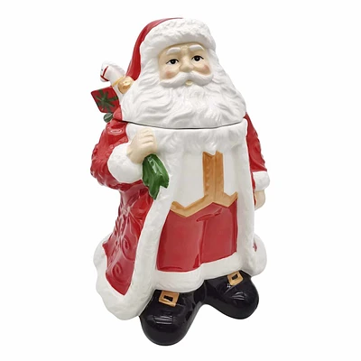 Classic Christmas Santa Cookie Jar