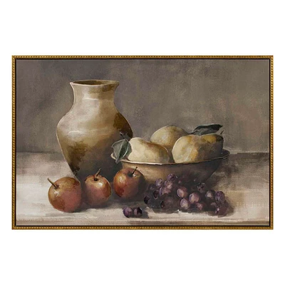 Framed Fruit Still Life Canvas Wall Art, 36x24