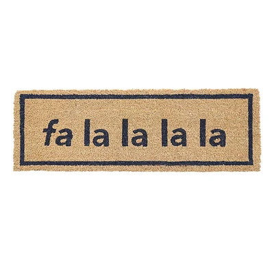 Fa La La La La Coir Mat, 10x30