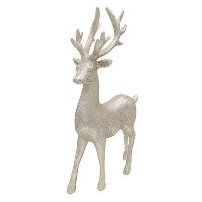 Metallic Standing Reindeer, 14.25"