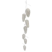 Providence Silver Pinecone Cluster Ornament, 30"