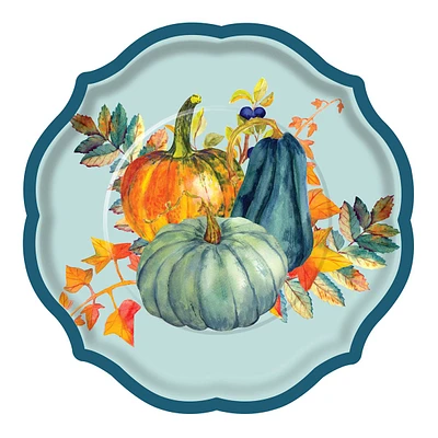 Dinner Plate Harvest Pumpkin 10.5In 8Ct