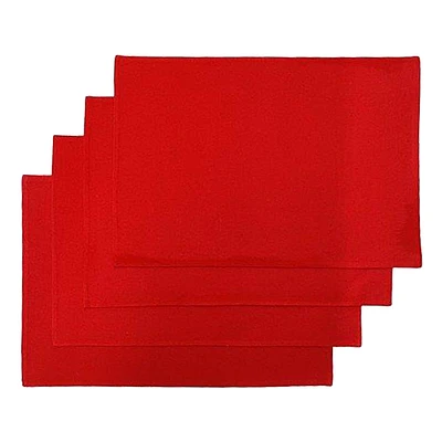 Set of 4 Red Placemats