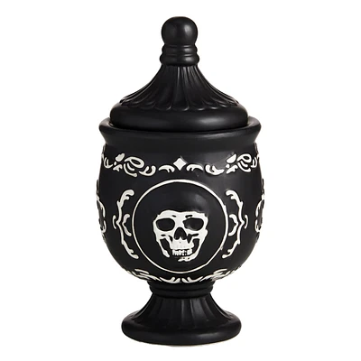 Black Ceramic Apothecary Jar