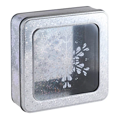 Square Window Tin Sparkle Flake