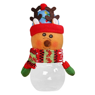 Christmas Fabric Candy Jar Reindeer