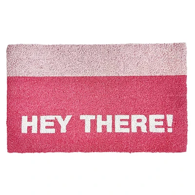 Oh Joy! Hey There Colorblock Coir Mat, 18x30