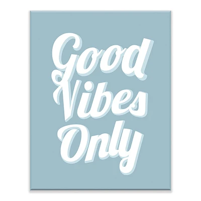 Good Vibes Only Canvas Wall Art, 11x14