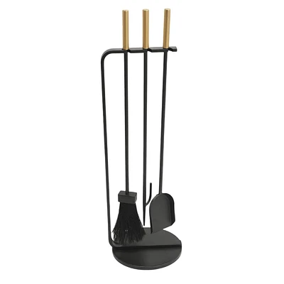 Black Metal Fireplace Tools