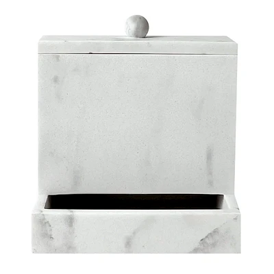 Marble Resin Q-Tip Box