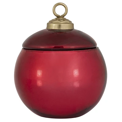 Glimmering Cranberry Apple Scented Ornament Candle, 7oz