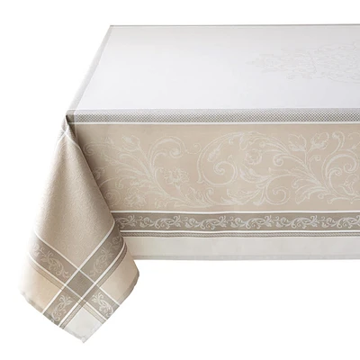 Cassandra Natural Jacquard Tablecloth