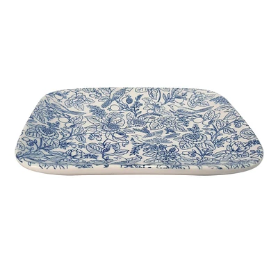 Providence Blue & White Rectangular Trinket Tray