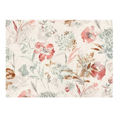 Coral Floral Fields Easy Care Tablecloth, 60x84