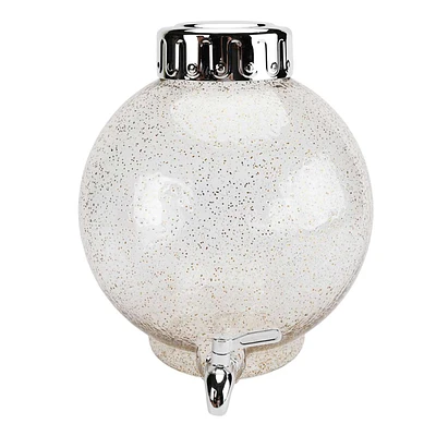 White Ornament Beverage Dispenser, 2.5gal