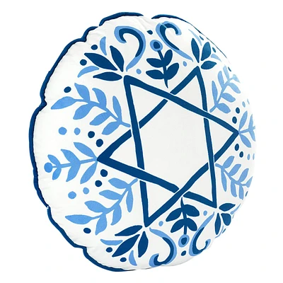 Star of David Round Throw Pillow, 18"