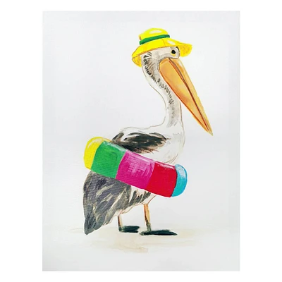 12X16 BEACH BUM IN FLOATIE CANVAS WALL ART