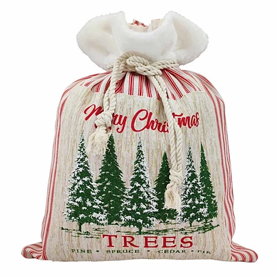 14In X 17In Stripe Tree Gift Sack