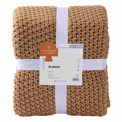 Sweater Knit Bed Blanket