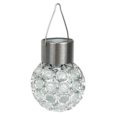 Clear Crystalline Outdoor Solar Light