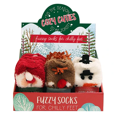 Cozy Cuties Fuzzy Holiday Sock