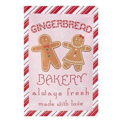 Fabric Gingerbread Yard Flag, 36"