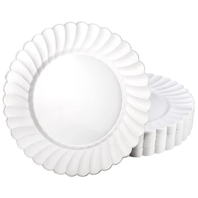 10PK SCALLOP EDGE PLATE- 10 IN