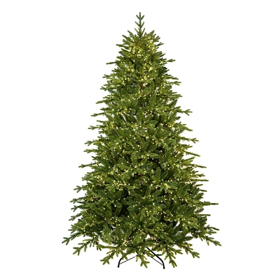 (B5) Pre-Lit LED Bradley Spruce Christmas Tree, 7.5'