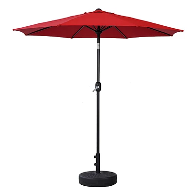 Crank & Tilt Steel Round Outdoor Patio Umbrella