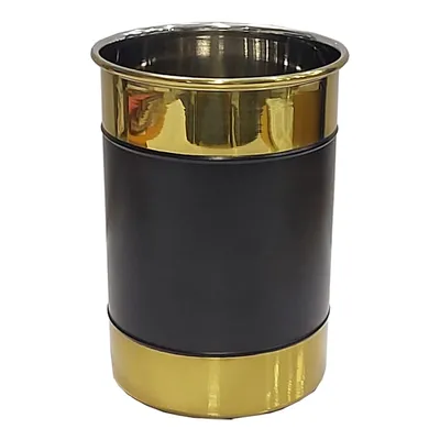 Black & Gold Utensil Crock