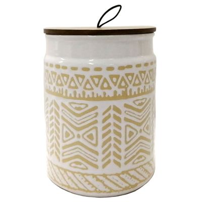 IVORY TRIBAL CANISTER
