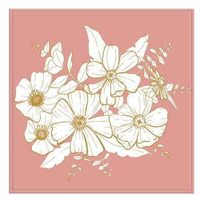 40X40 PINK GOLD TAPESTRY