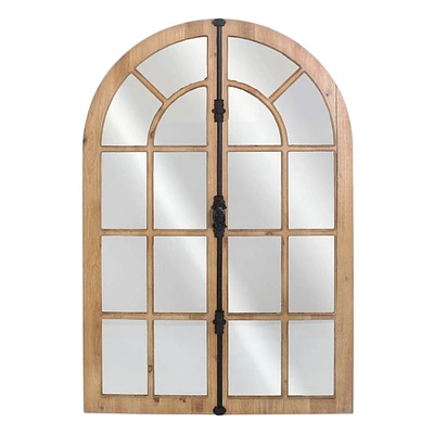 Wooden Arched Wall Mirror, 31x48