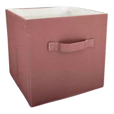 Rose Fabric Storage Bin with Handle, 10.5"