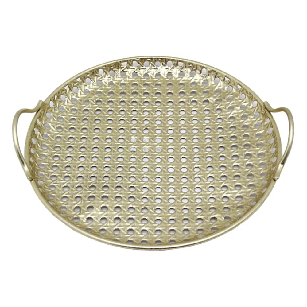 Gold Hammered Metal Tray, 18.5"