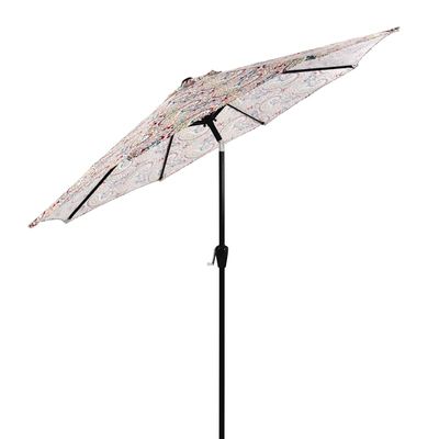 Chili Paisley Outdoor Crank & Tilt Steel Umbrella