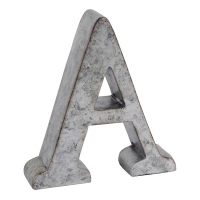 6" Galvanized Metal Letter