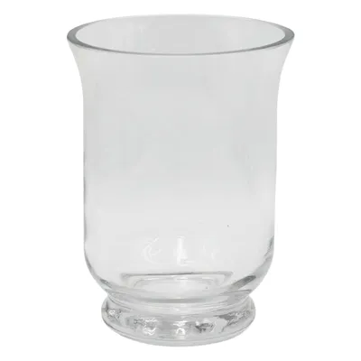 Clear Glass Hurricane Candle Holder