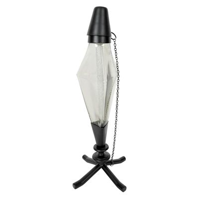 Green & Glass Tabletop Torch, 12"