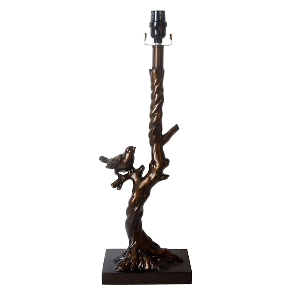 Bronze Bird Table Lamp Base, 24"