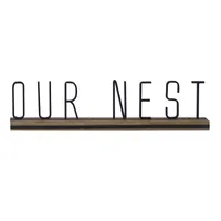 Our Nest Metal Sign, 24x6