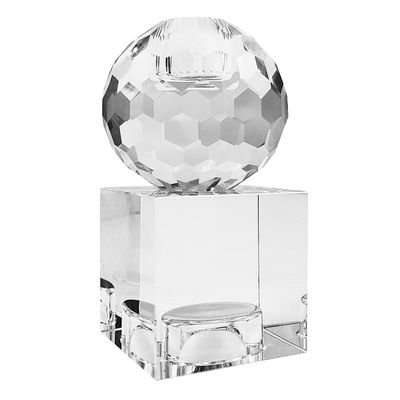 Laila Ali Crystal Ball Taper Candle Holder, 5"