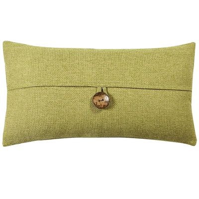 Clayton Coconut Button Throw Pillow