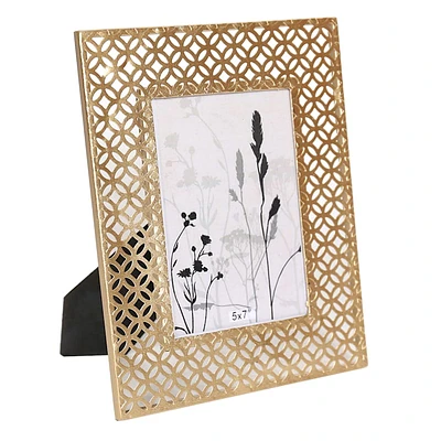 Geometric Metal Tabletop Picture Frame