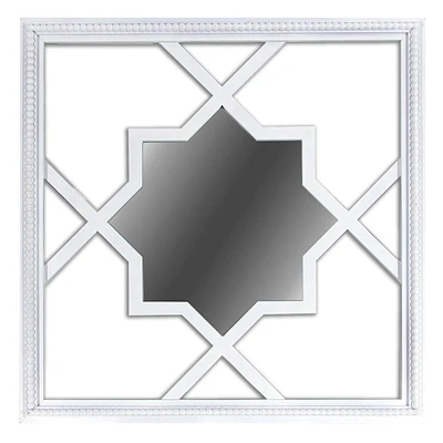 Beaded Square Wall Mirror, 30"