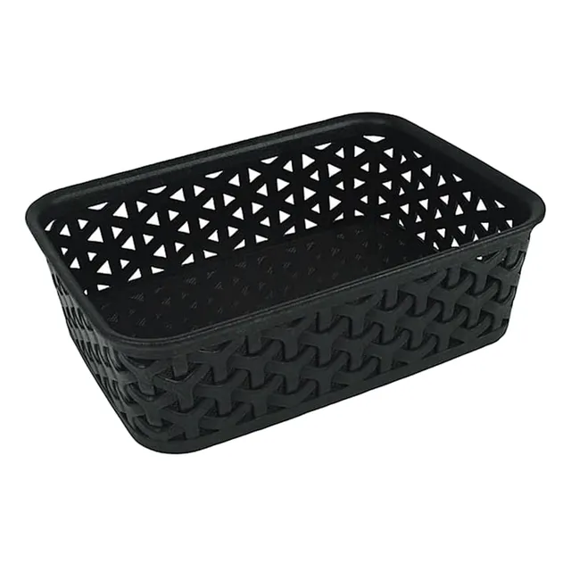 White Y-Weave Storage Basket, Small, Sold by at Home