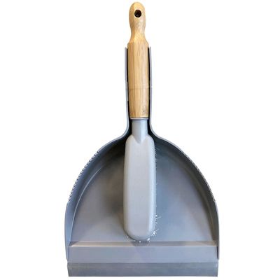 Premium Bamboo Dustpan And Brush Set