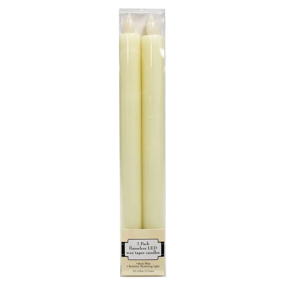 2-Pack LED Flameless Taper Candles