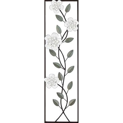 10X36 Vert White Flower Branch